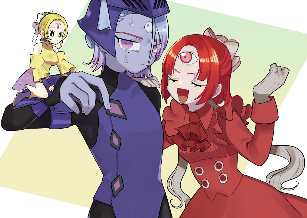 三つ目団子ヘア！